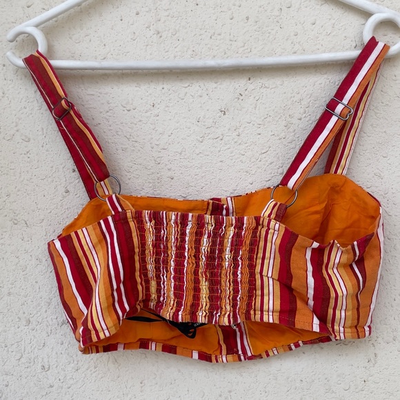 Forever 21 bohemian summer linen crop top - Picture 3 of 4
